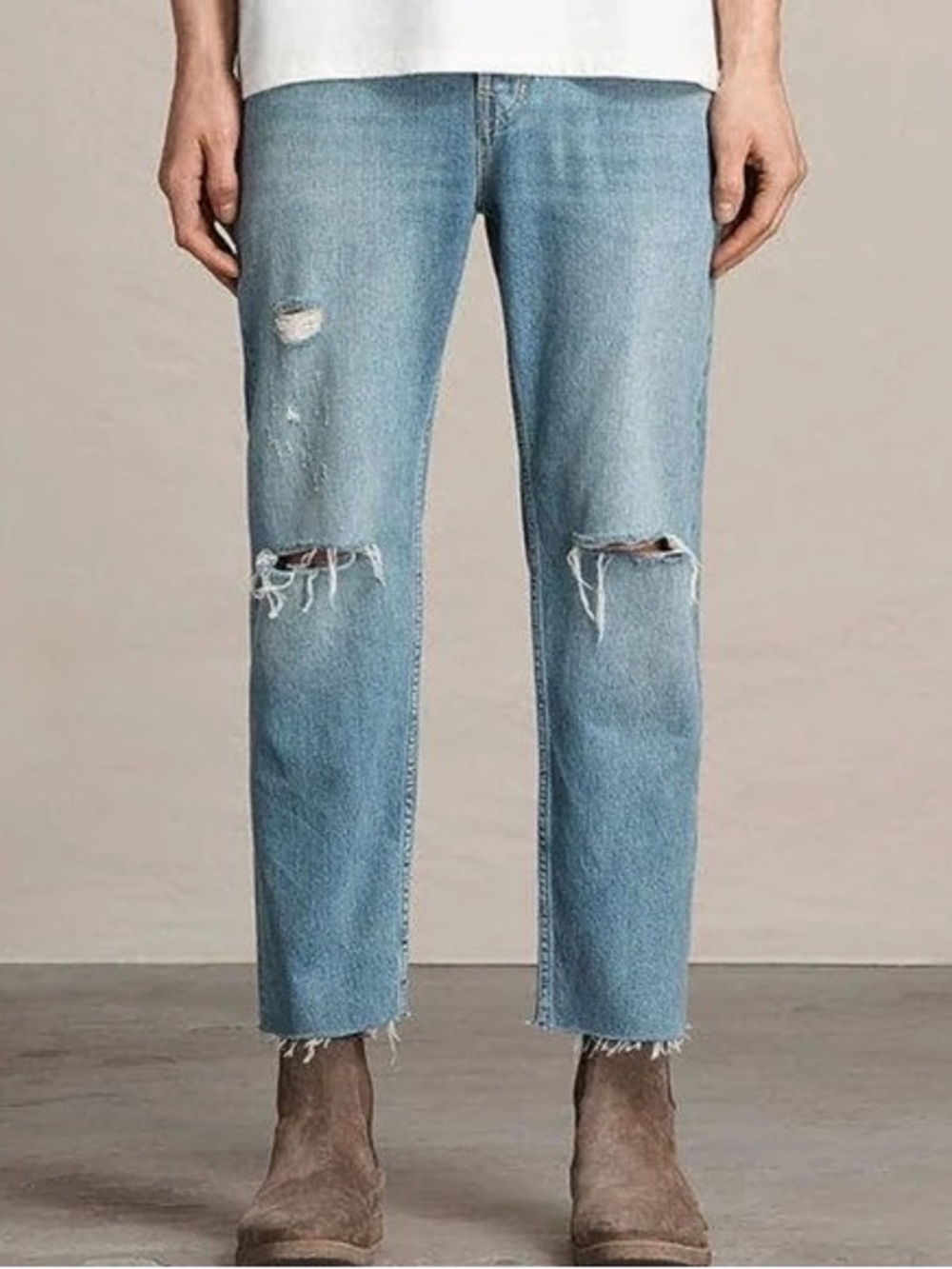 Allsaints Danvers Sid Cropped Jeans 28W